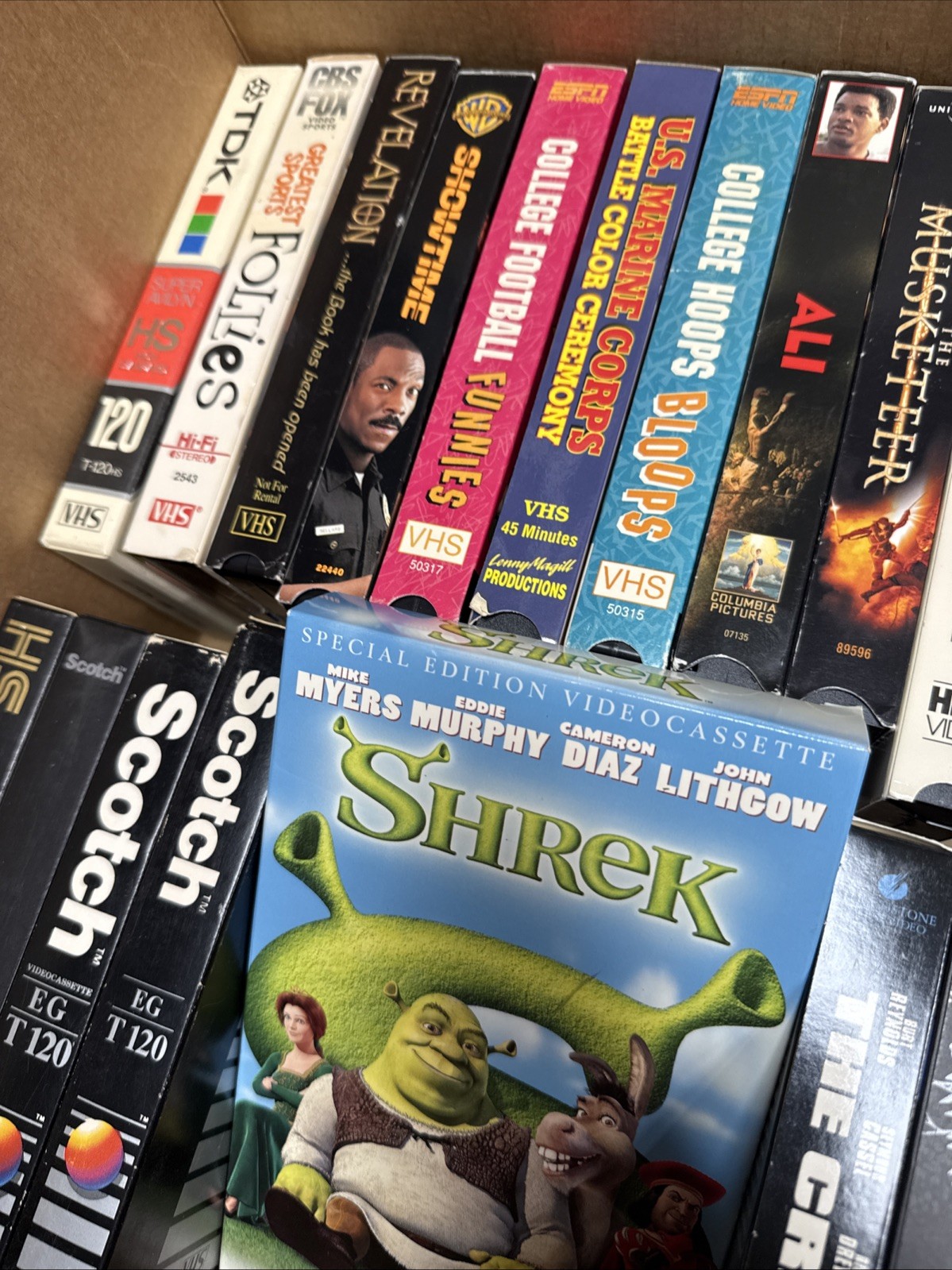 VHS Tapes Lot Of 30 Vintage Movies TV Mixed Bundle Tape Variety