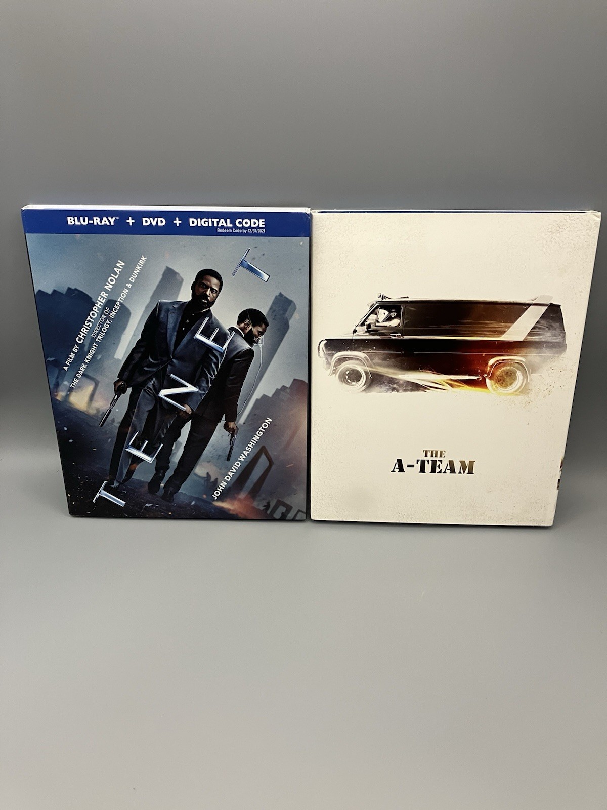 Action Movie BluRay Lot Tenet & The A-Team With Slipcovers No Digital Codes