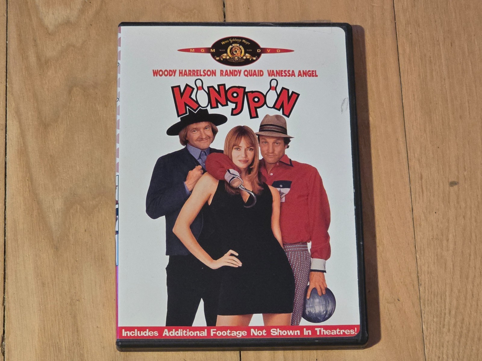 KINGPIN ~ DVD ~ WOODY HARRELSON, RANDY QUAID, VANESSA ANGEL ~ SUPER MINT COND.