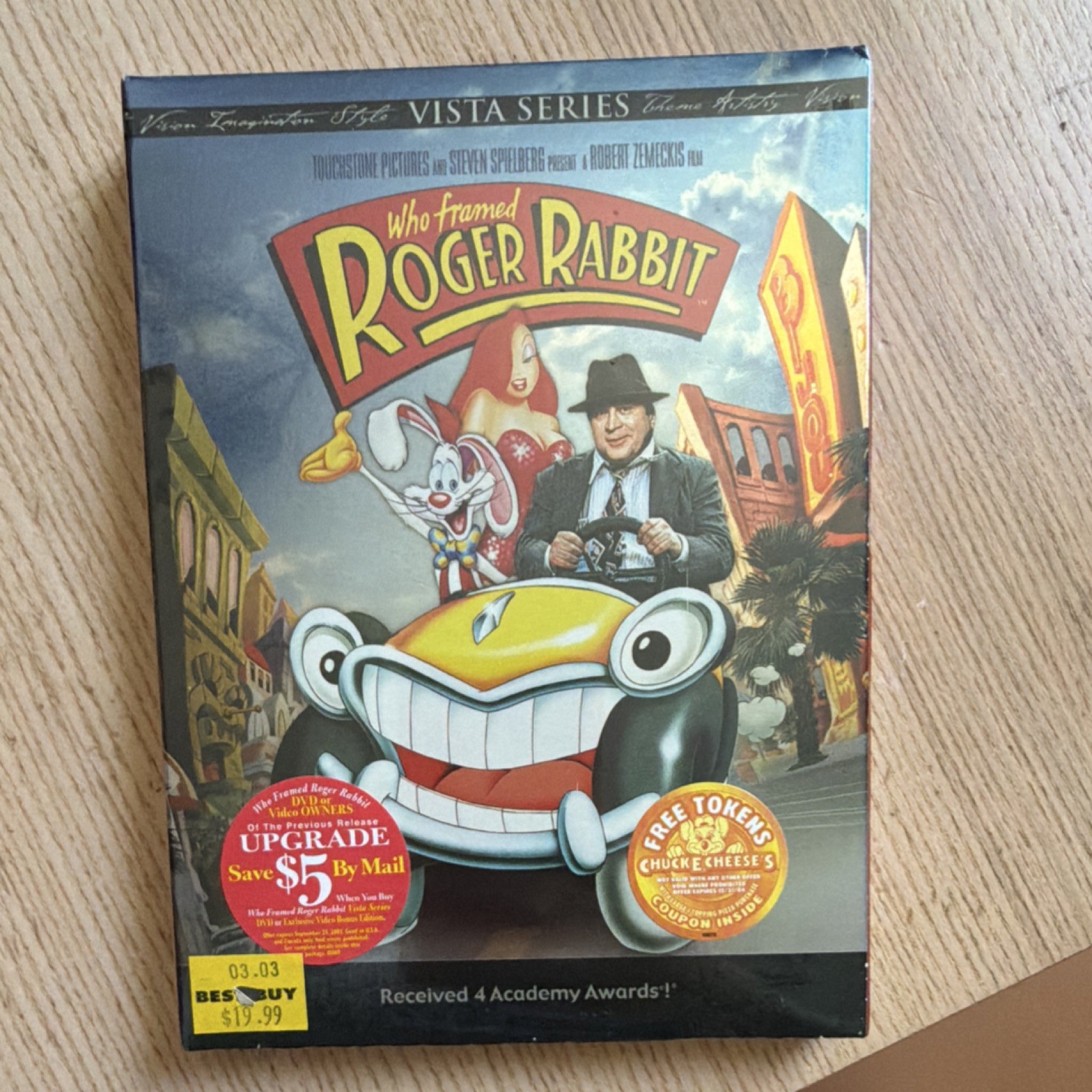 Touchstone Who Framed Roger Rabbit Vista Series DVD Hoskins Lloyd Zemeckis