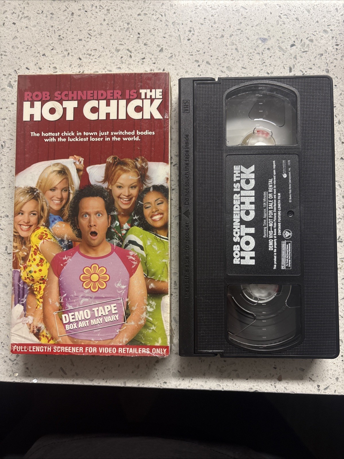 The Hot Chick VHS 2002 Rob Schneider Rachel McAdams Anna Faris COMEDY RARE Works