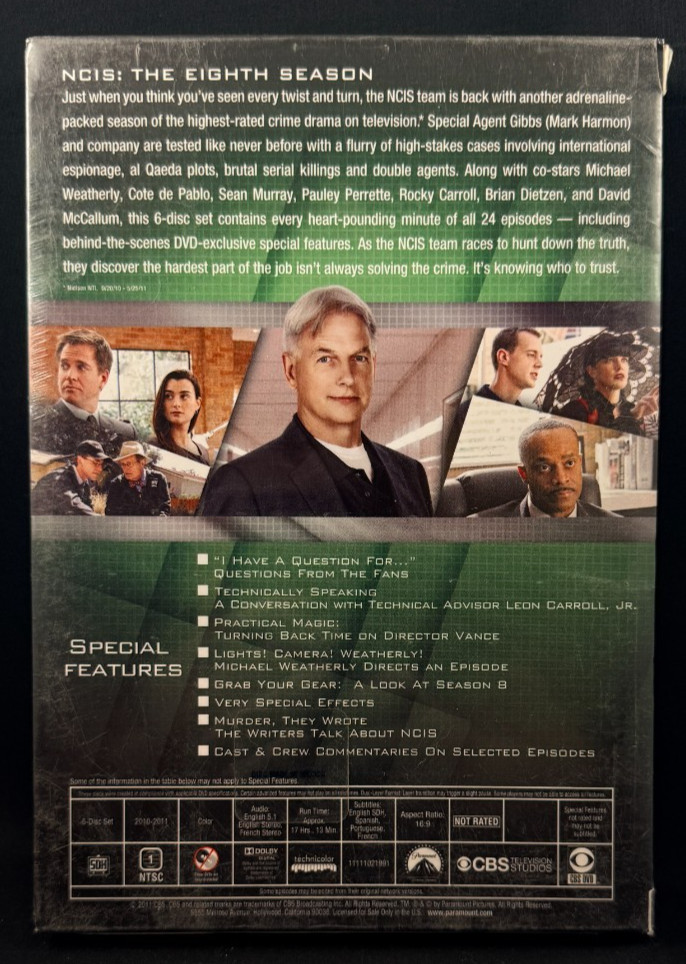 NCIS – DVD – Season 8 – 6 Discs – 2010/2011 – BS4