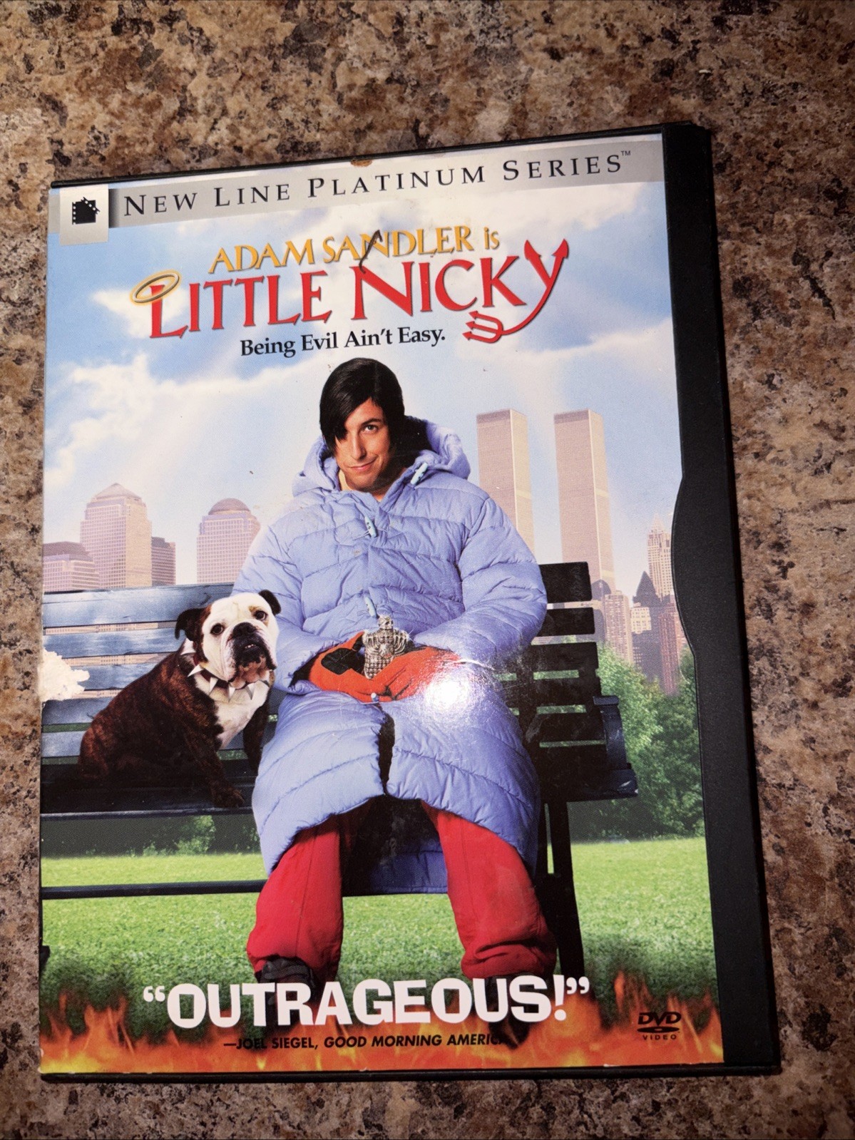 Little Nicky (DVD, 2001, Widescreen) Adam Sandler SnapBack Case