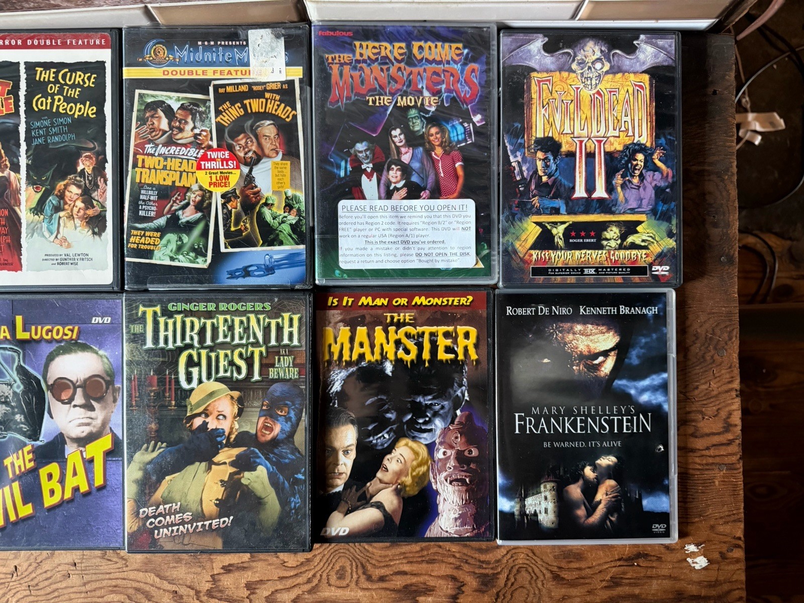 Lot Of 12 DVDs Vintage Horror Golden Age Manster The Beast Etc 3 Sealed