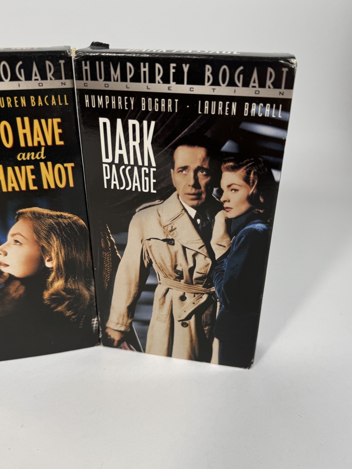 Lot of 4 Humphrey Bogart VHS – The wagons Roll At Night Key Largo Dark Passage