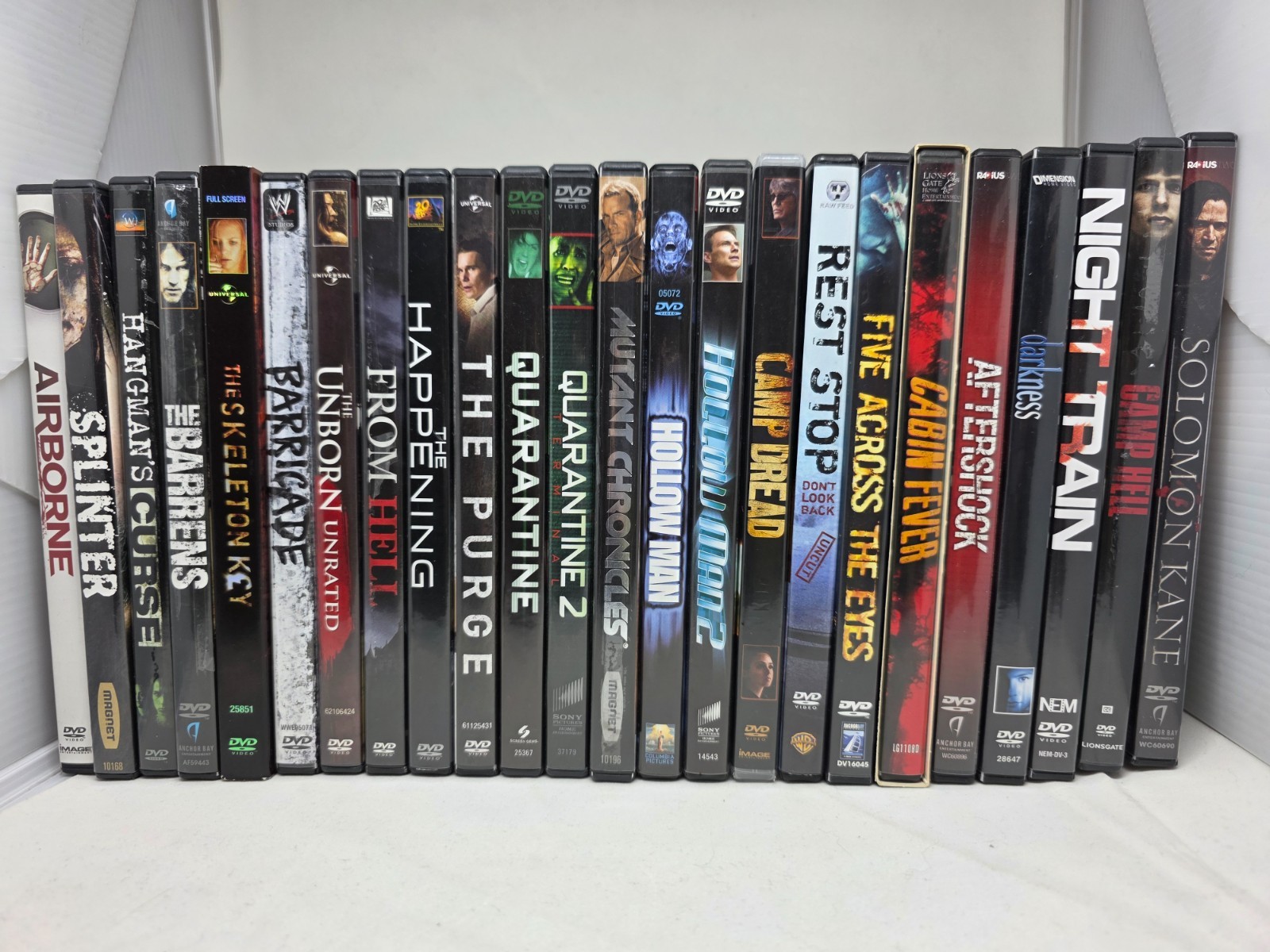 24 Horror DVD Lot Quarantine Purge Cabin Fever Splinter Apocalypse Horror