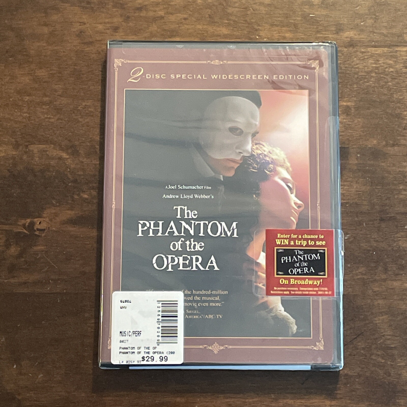 The Phantom Of The Opera DVD 2-Disc Special Ed. *NEW* ~ Andrew Lloyd Webber