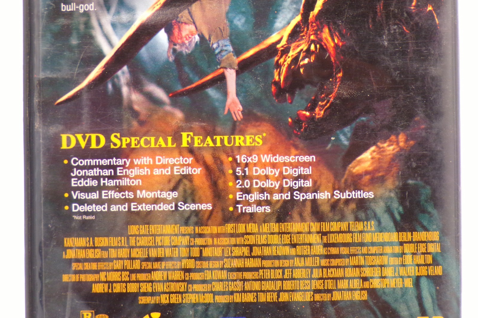 Minotaur DVD 2005 Horror Fantasy Lionsgate Rutger Hauer Tony Todd