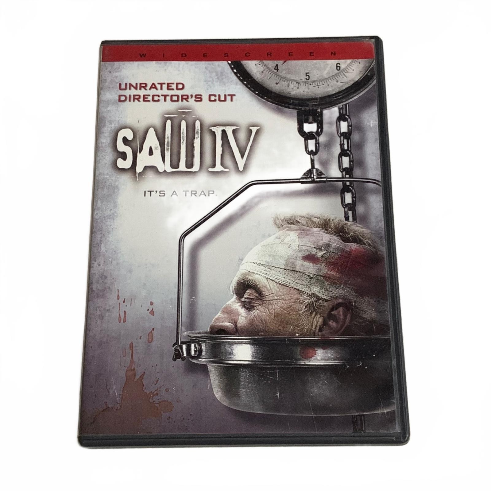 Saw IV DVD Unrated Director’s Cut Widescreen Horror 2007 Lionsgate