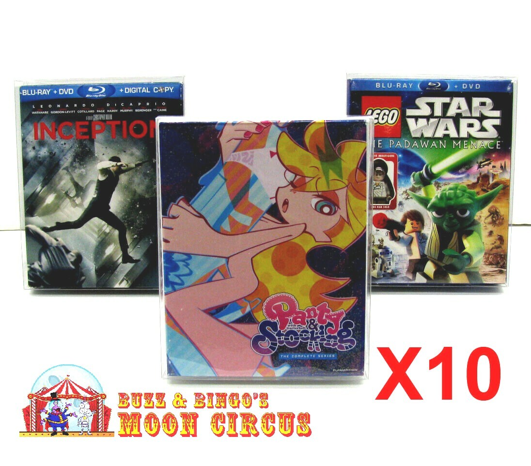 10x BLU-RAY 4K UHD MOVIE – OVERSIZED BOX SET (SIZE B4O B) – CLEAR PROTECTIVE BOX