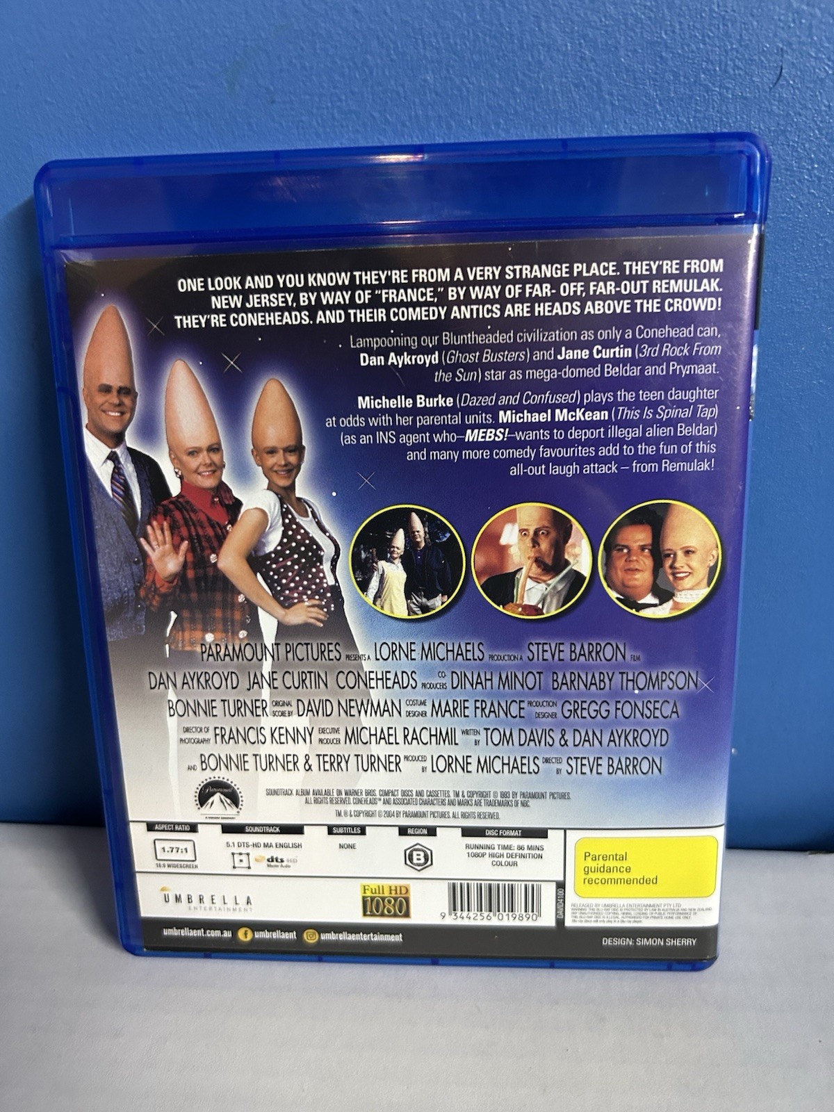 Coneheads Blu-Ray 2004 Dan Aykroyd, Jane Curtin Umbrella Entertainment Region B