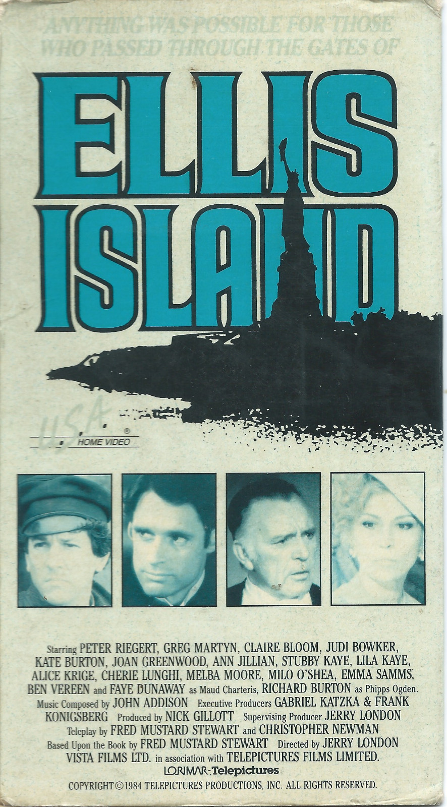 Ellis Island 1984 (VHS, 1993) 📼 Rare Video Tapes OOP HtF. n/a on Streaming