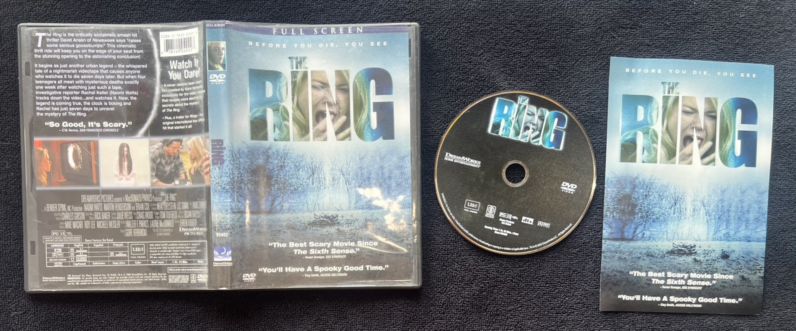The Ring (DVD, 2003, Full Frame)