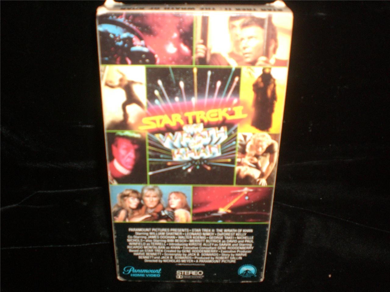 VHS Star Trek II The Wrath of Khan 1982 William Shatner, Leonard Nimoy Video