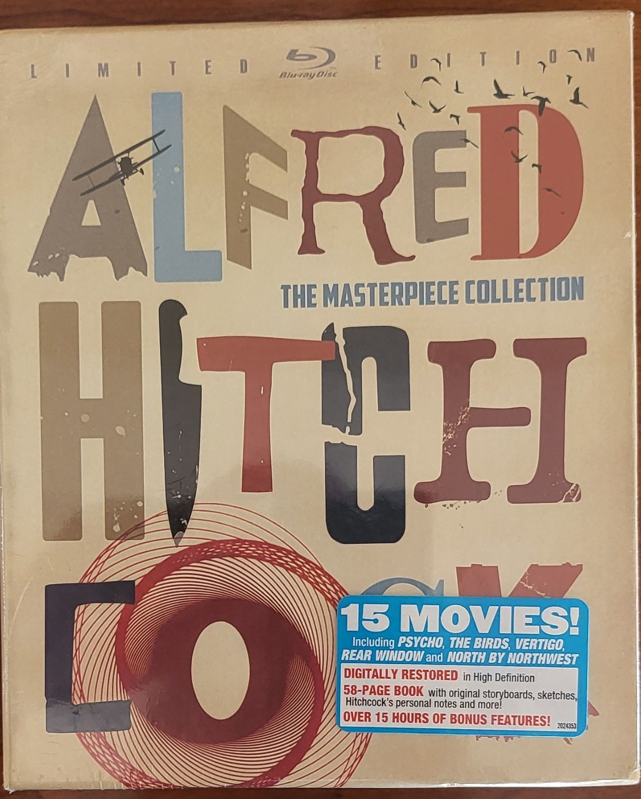 Alfred Hitchcock: The Masterpiece Collection (Limited Ed) (Blu-ray) NEW, Sealed!