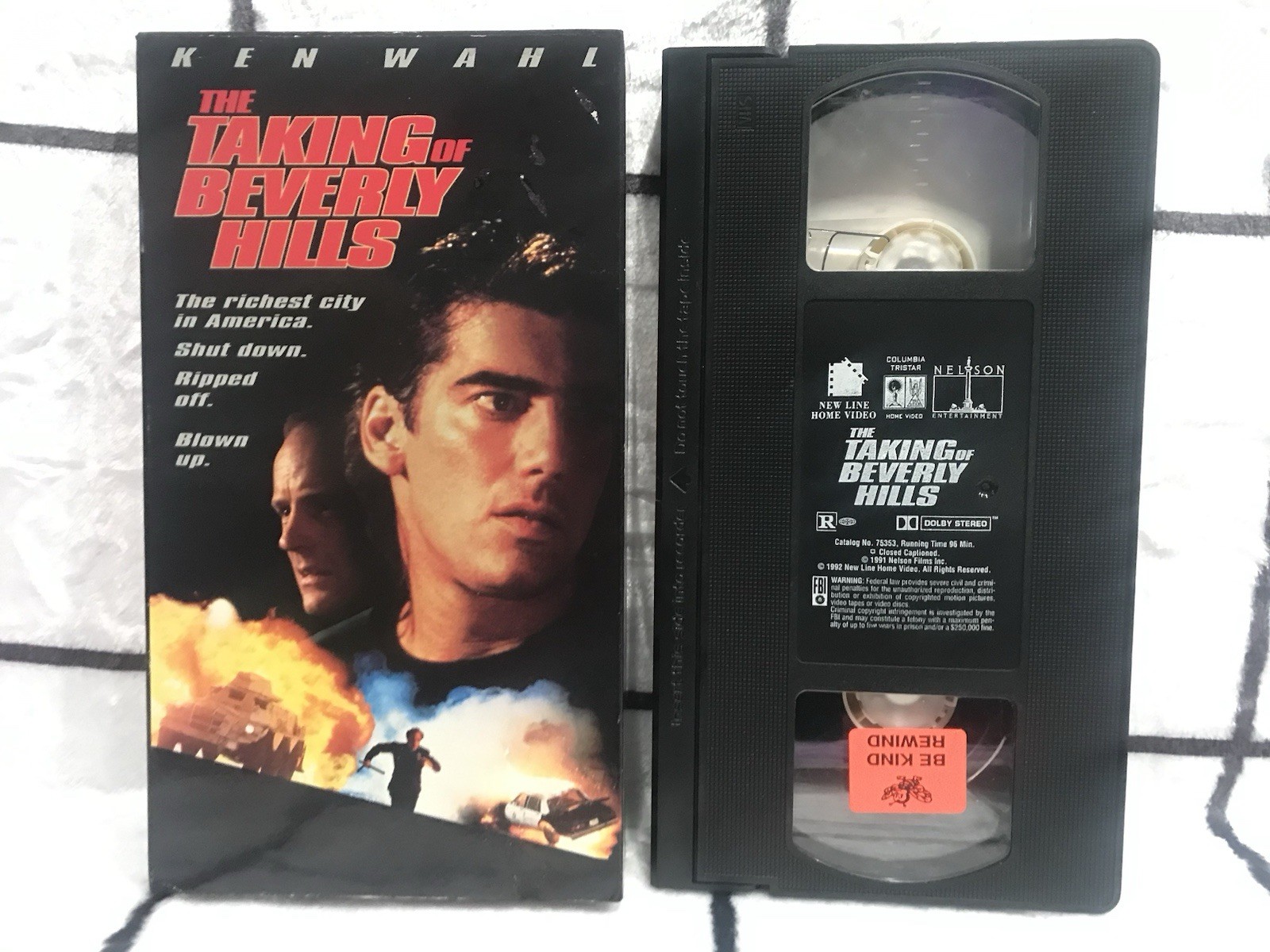 The Taking of Beverly Hills (VHS, 1992) Ken Wahl • Action HTF