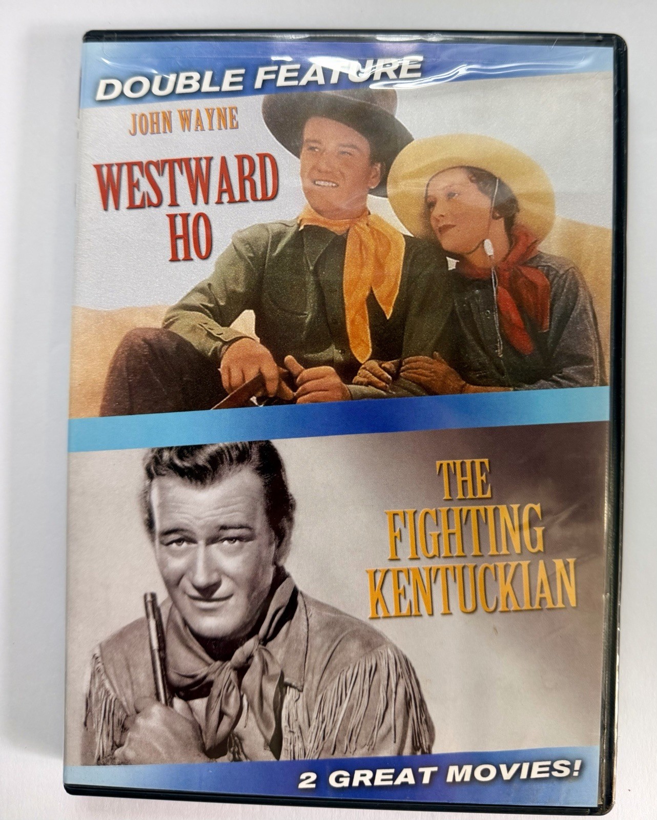 WESTWARD HO / THE FIGHTING KENTUCKIAN (DVD 2007) 2 Films John Wayne Westerns