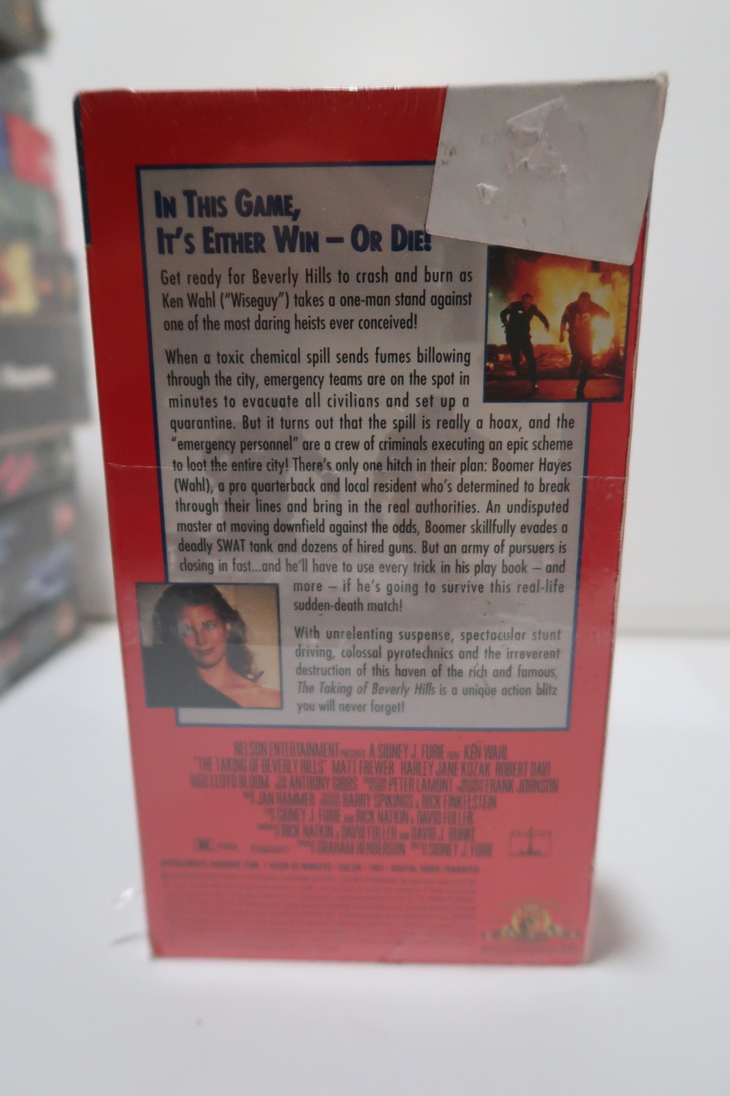 The Taking of Beverly Hills 1991 VHS Ken Wahl Action Thriller MGM New Sealed