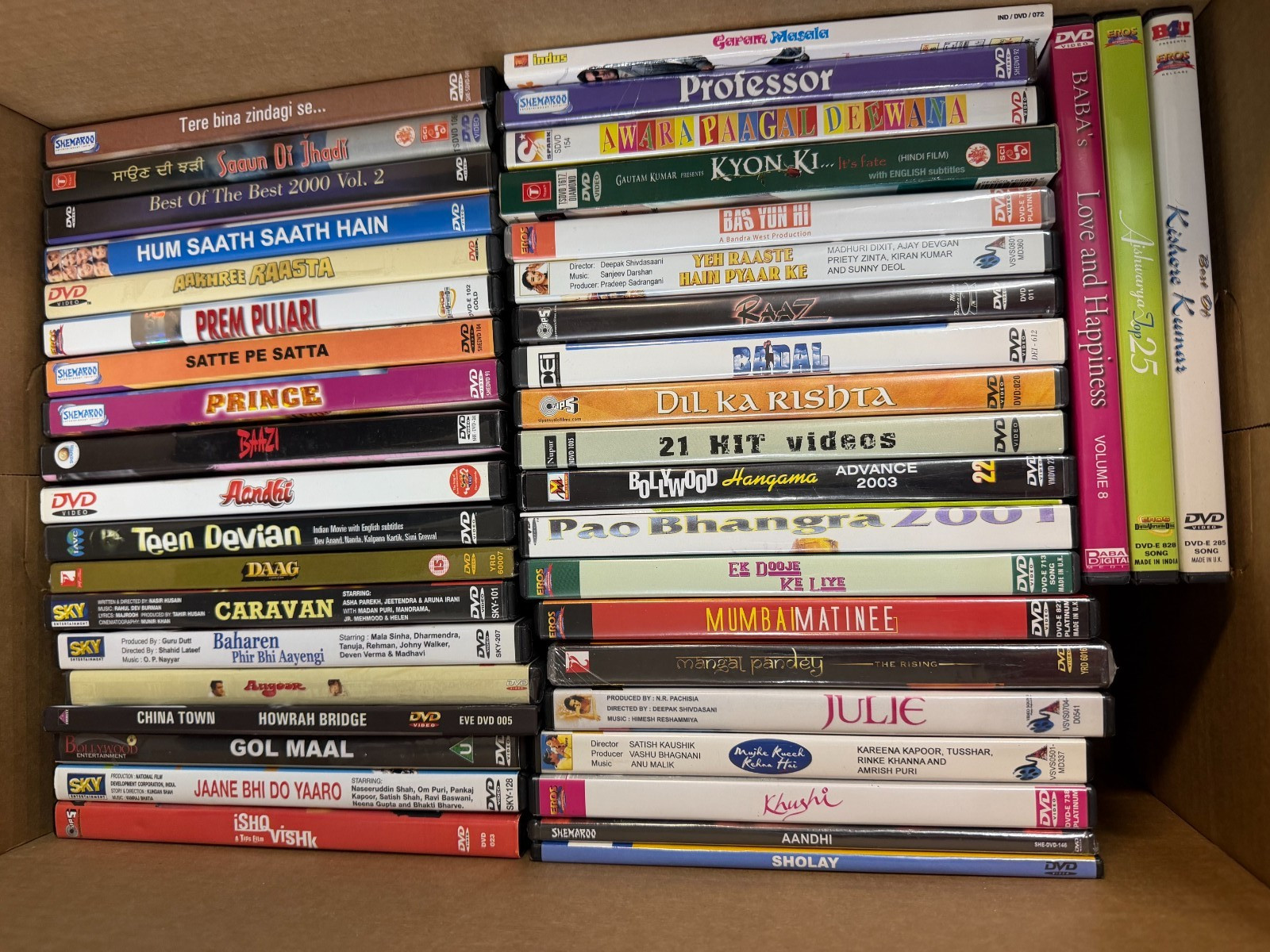 119 Bollywood Indian Hindi DVDs Movie Lot Bengali Films Collection