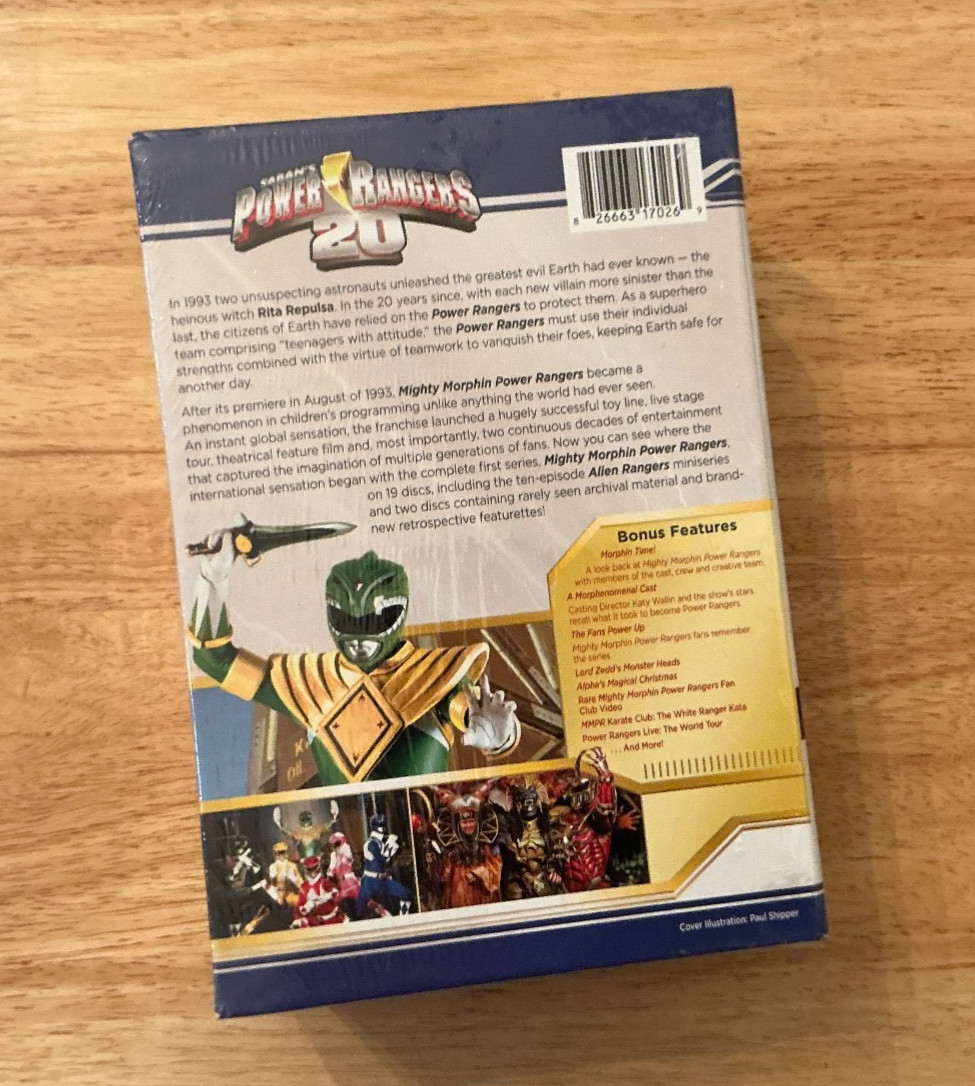 Power Rangers Compete Series Seasons 1 2 3 (DVD, 2017, 19-Disc Set) w/ *BOOKLET*