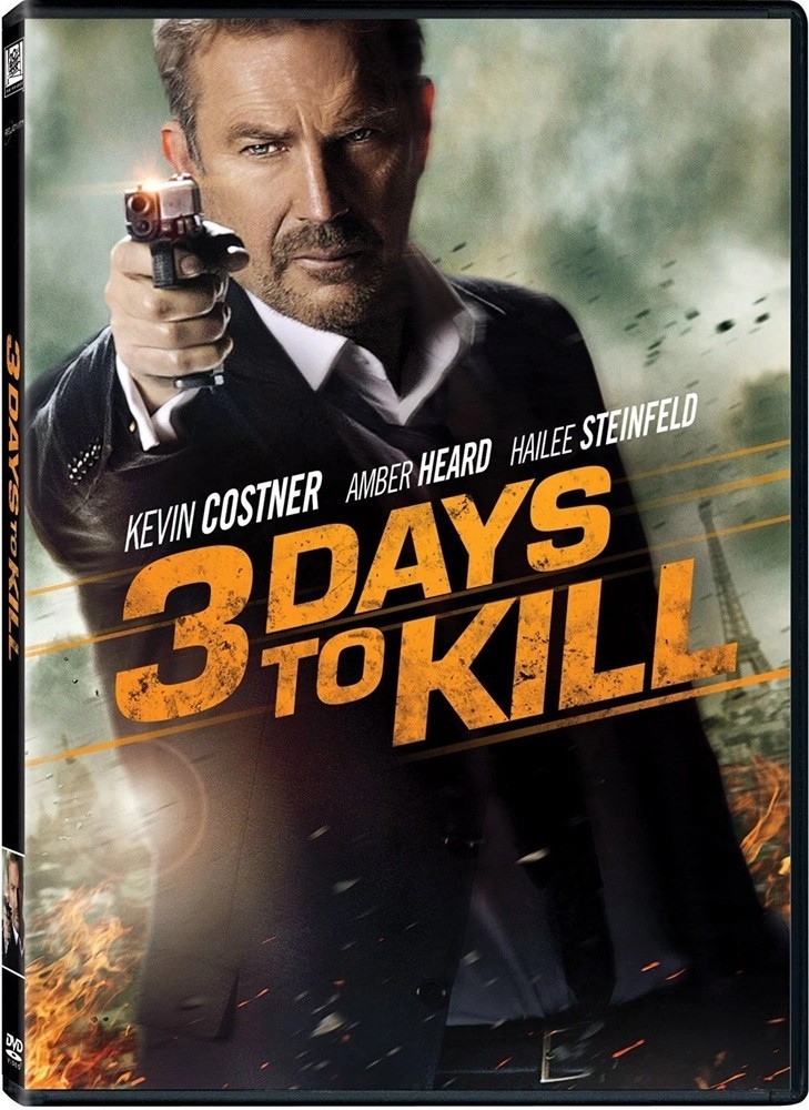 3 DAYS TO KILL DVD KEVIN COSTNER FACTORY BRAND NEW SEALED