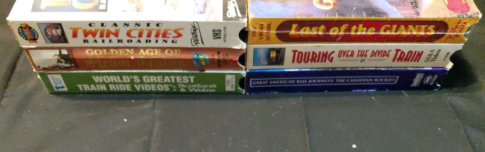 Train/Locomotive VHS Lot of 6: Pentrex, World’s Greatest, Steam, Foreign