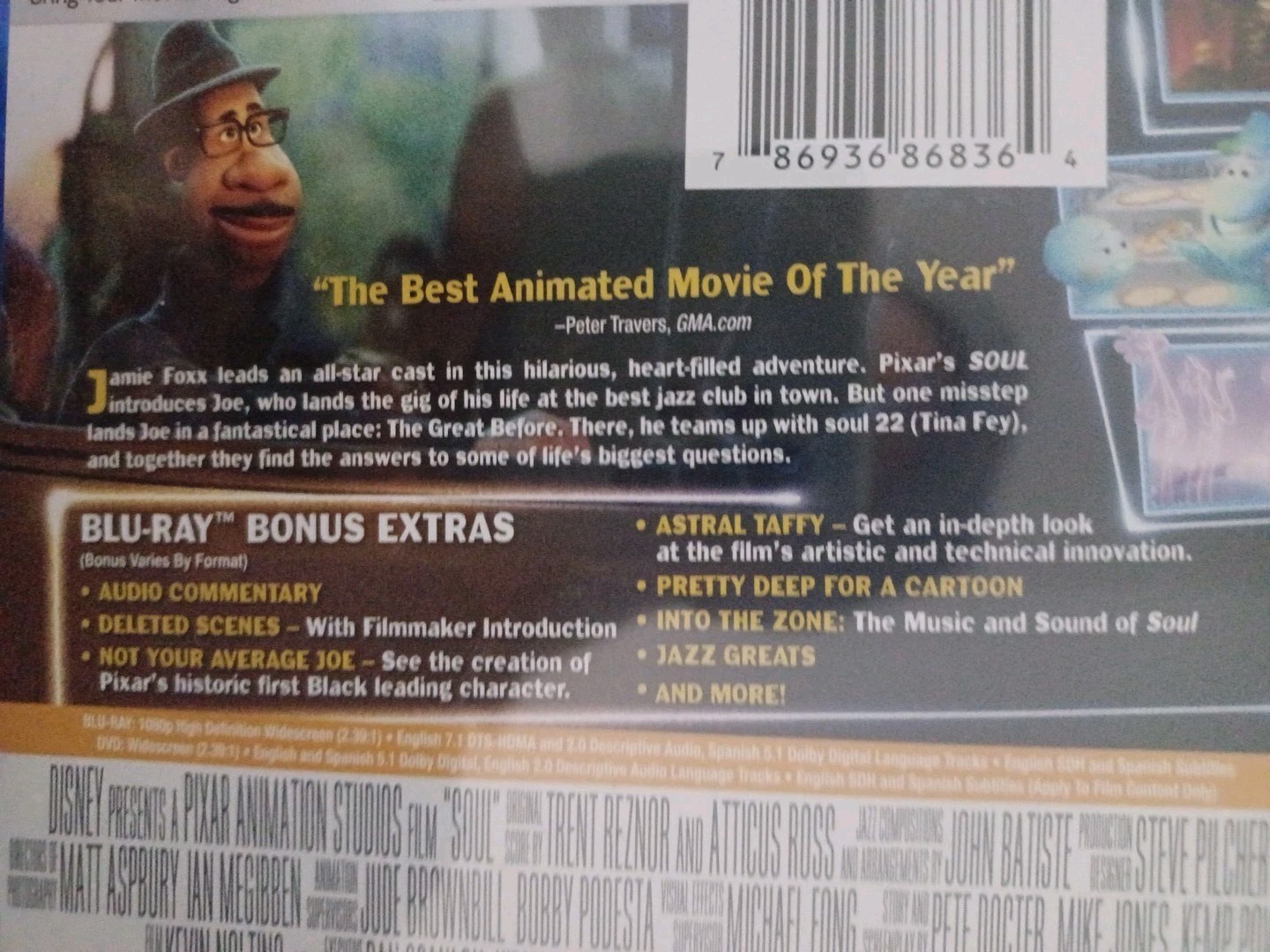 Disney Pixar Soul Blu-ray + DVD + Digital Code. NEW and Unopened.