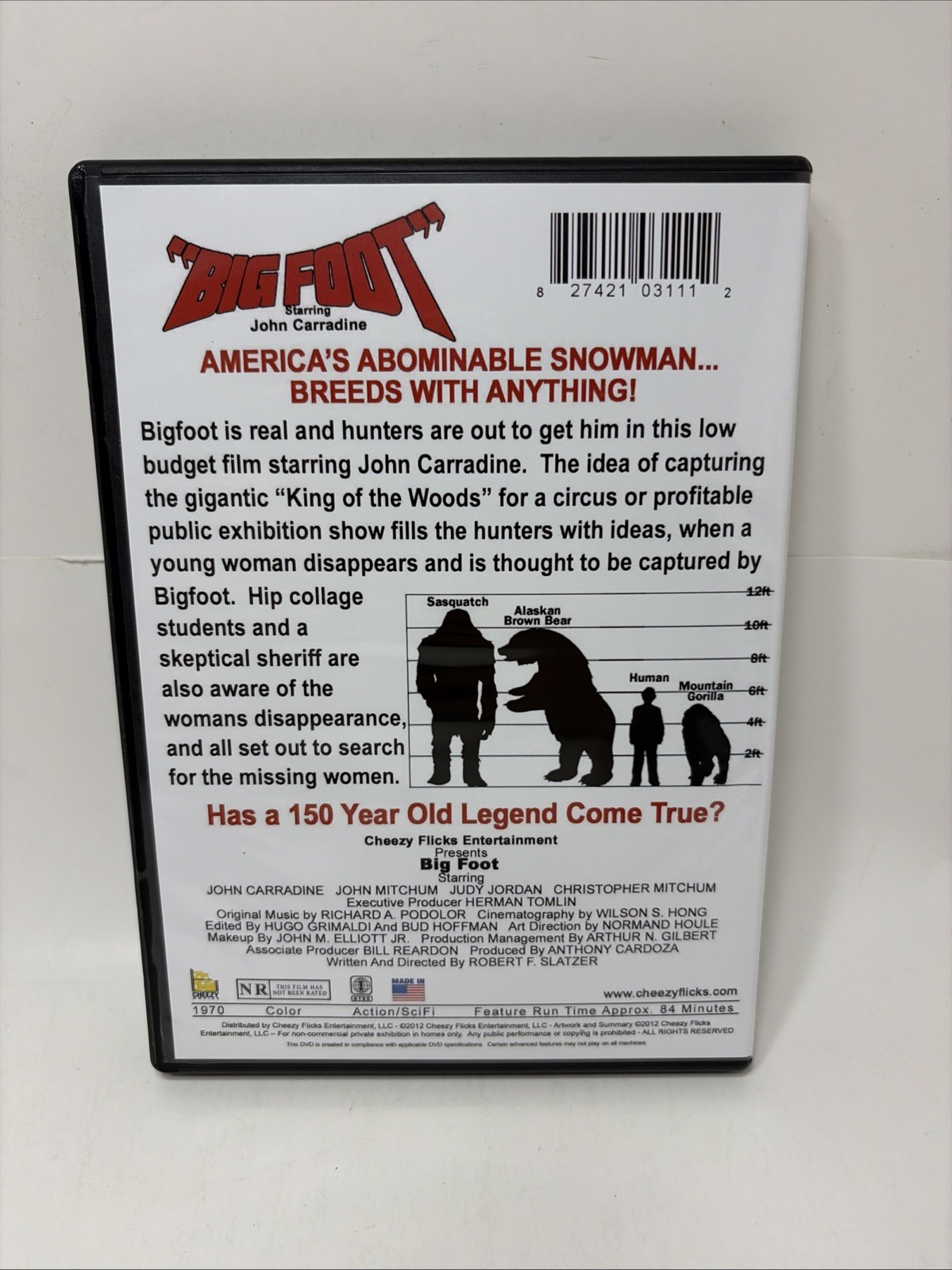 Bigfoot (DVD, 1970) Cheesy Monster Movie