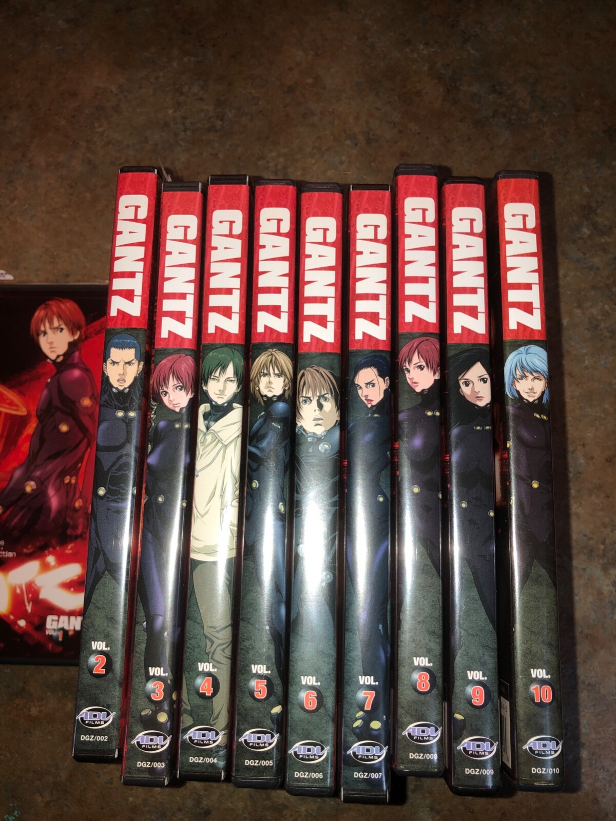 Gantz Season 1, DVD set of 1 thru 10, ADM Films Anime Manga