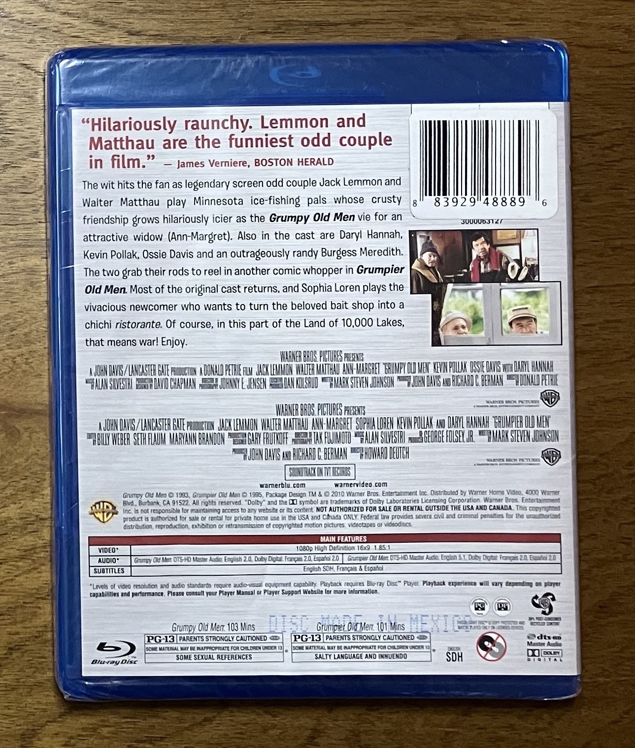 Grumpy Old Man & Grumpier Old Men Blu-Ray New SEALED Comedy Double Feature
