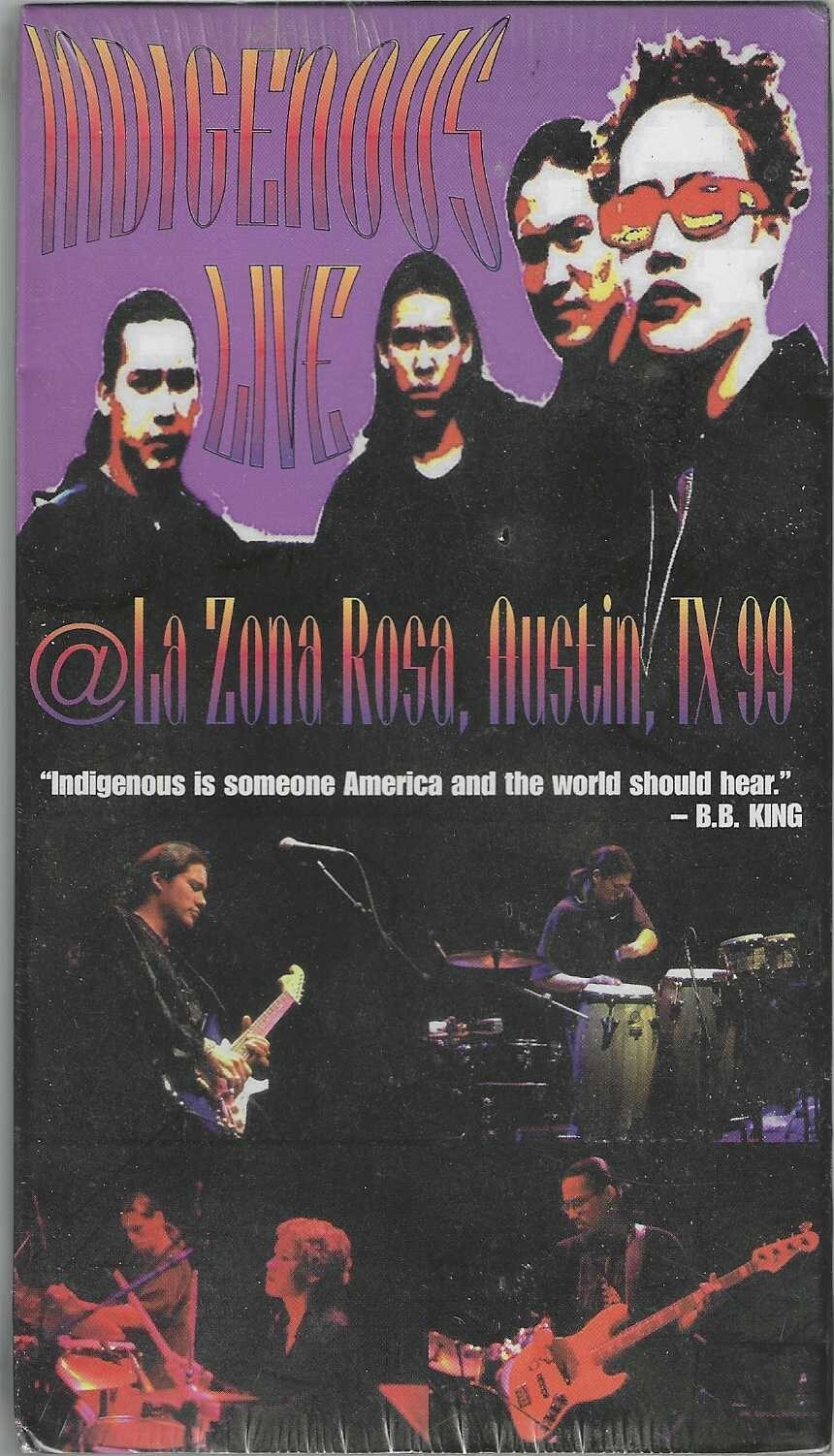 Indigenous Live @ La Zona Rosa, Austin, TX 99 VHS Tape, New and Sealed
