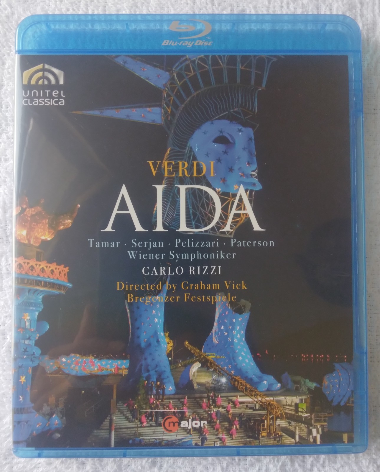 Verdi Aida Blu-ray Carlo Rizzi Bregenzer Festspiele with booklet
