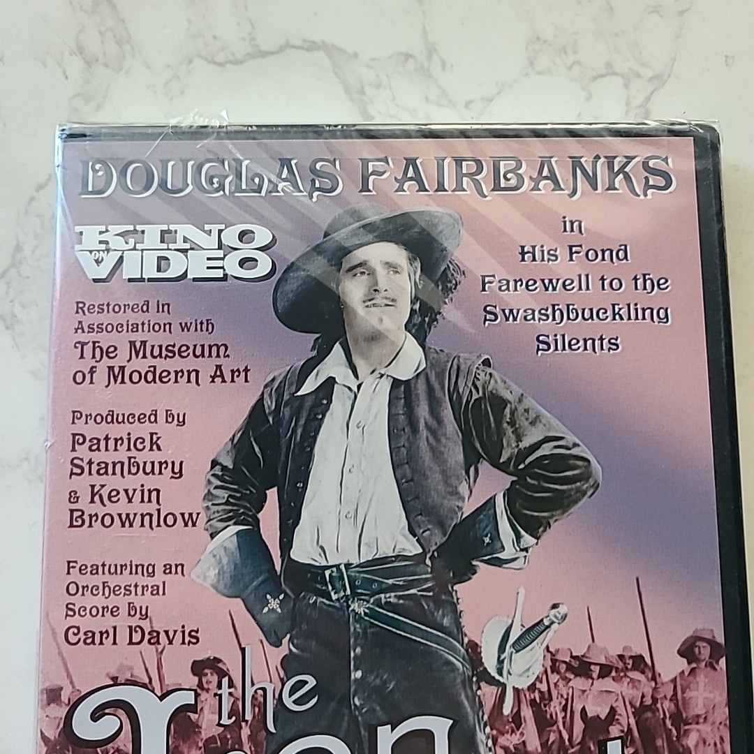 The Iron Mask NEW Sealed DVD 1929 Kino video Douglas Fairbanks With outtakes