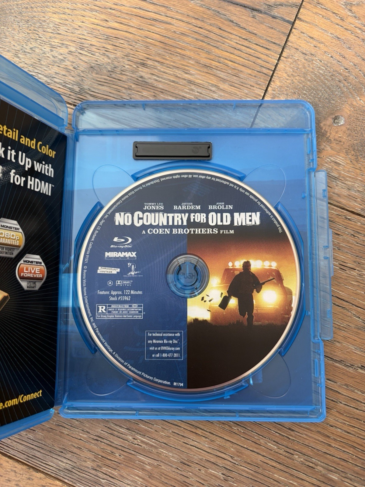 Miramax No Country for Old Men (2008) Blu-ray R Widescreen Bardem 122min