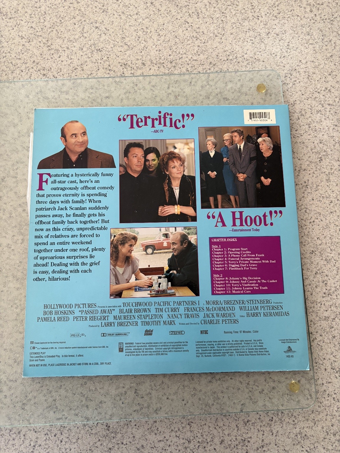 Passed Away LaserDisc 1992 Comedy Bob Hoskins Tim Curry Dolby Surround