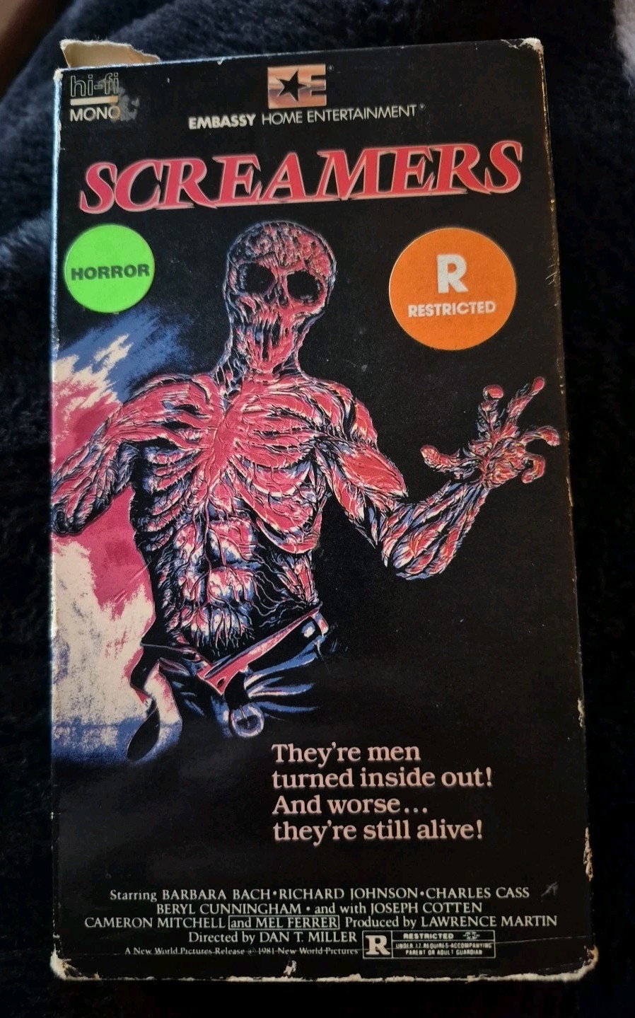 Screamers 1980 RARE HTF VHS Embassy Home Video BARBARA BACH HIRROR CULT CLASSIC