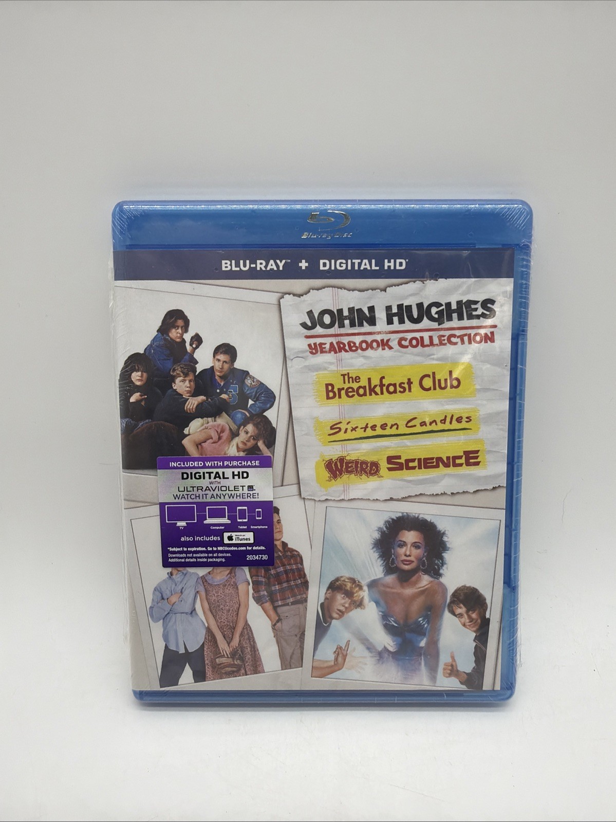 John Hughes Yearbook Collection (Blu-ray Set,3-Disc Set) NEW Sealed!