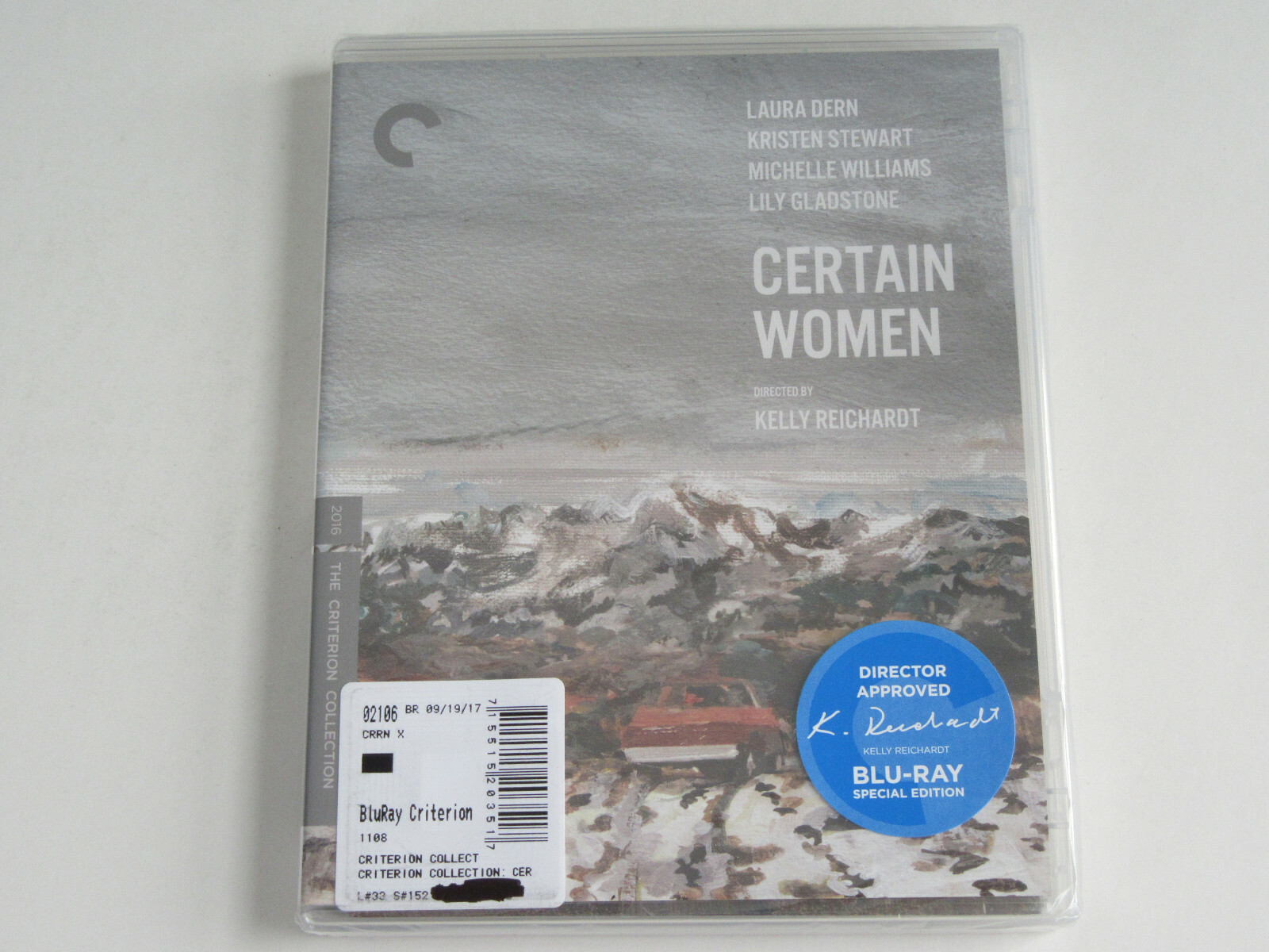 CERTAIN WOMEN (Blu-ray, Criterion Collection) Kelly Reichardt SIGNATURE STICKER!