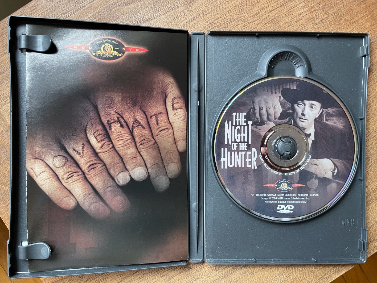 The Night of the Hunter (1955) (DVD, 2000) James Agee Screenplay Robert Mitchum!