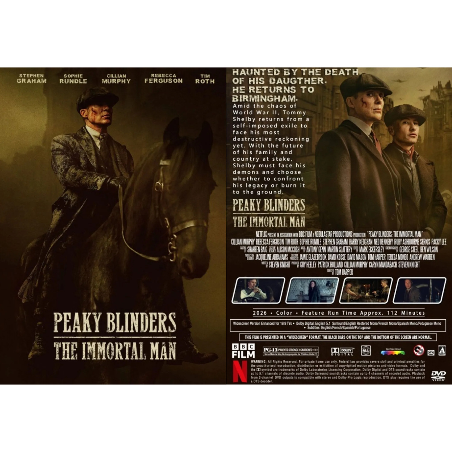 DVD Peaky Blinders: The Immortal Man | Action Movie | All Region | English Audio