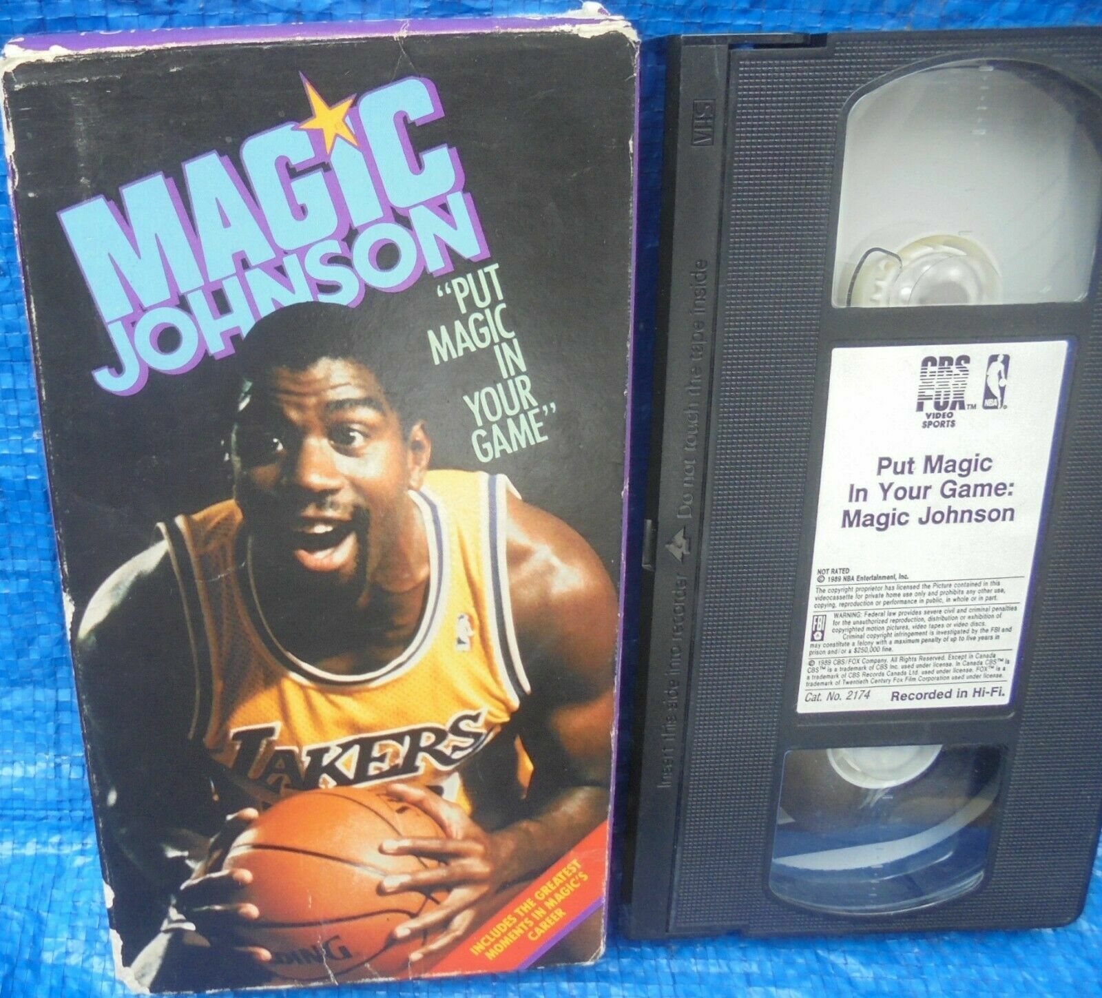1988 1989 LA Lakers Basketball VHS Lot Back To Back Fast Break Magic Johnson NBA