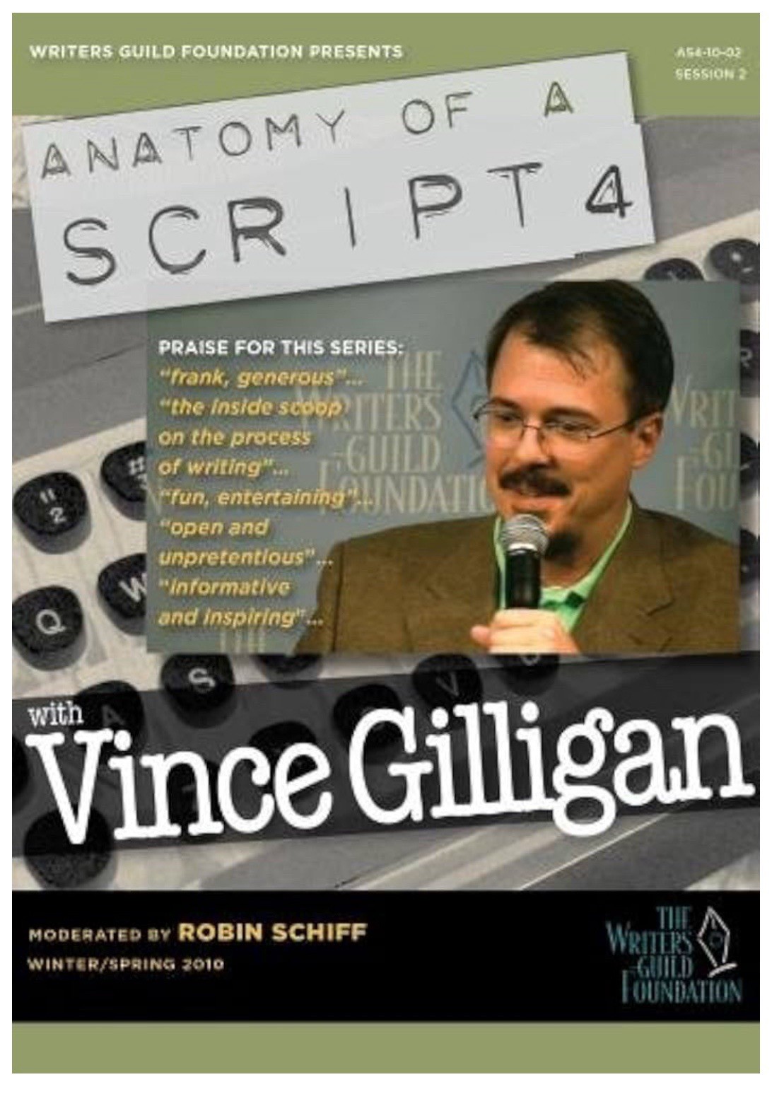 Anatomy of a Script – Interview with Vince Gilligan (DVD, 2010) Writers Guild