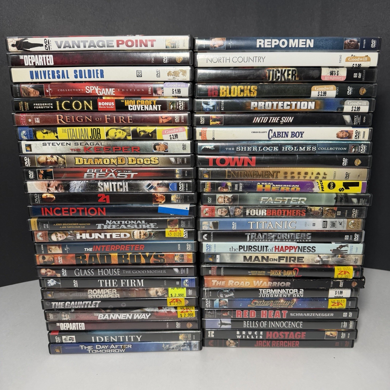 Thriller & Action Movie DVDs Lot Of 50
