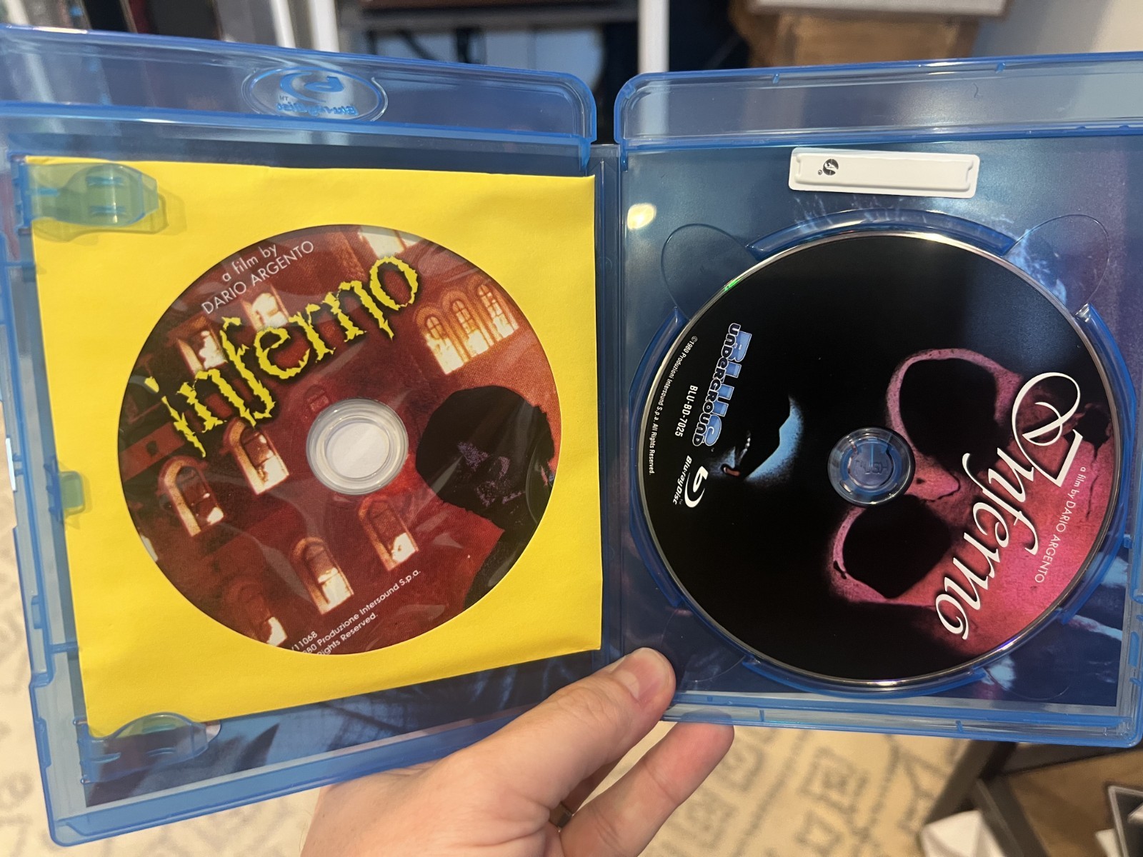 Inferno Blu-ray & BONUS DVD Dario Argento Blue Underground Horror Giallo OOP