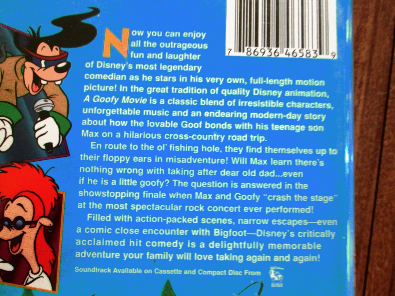 Walt Disney Home Video A Goofy Movie (VHS, Clamshell) White Label