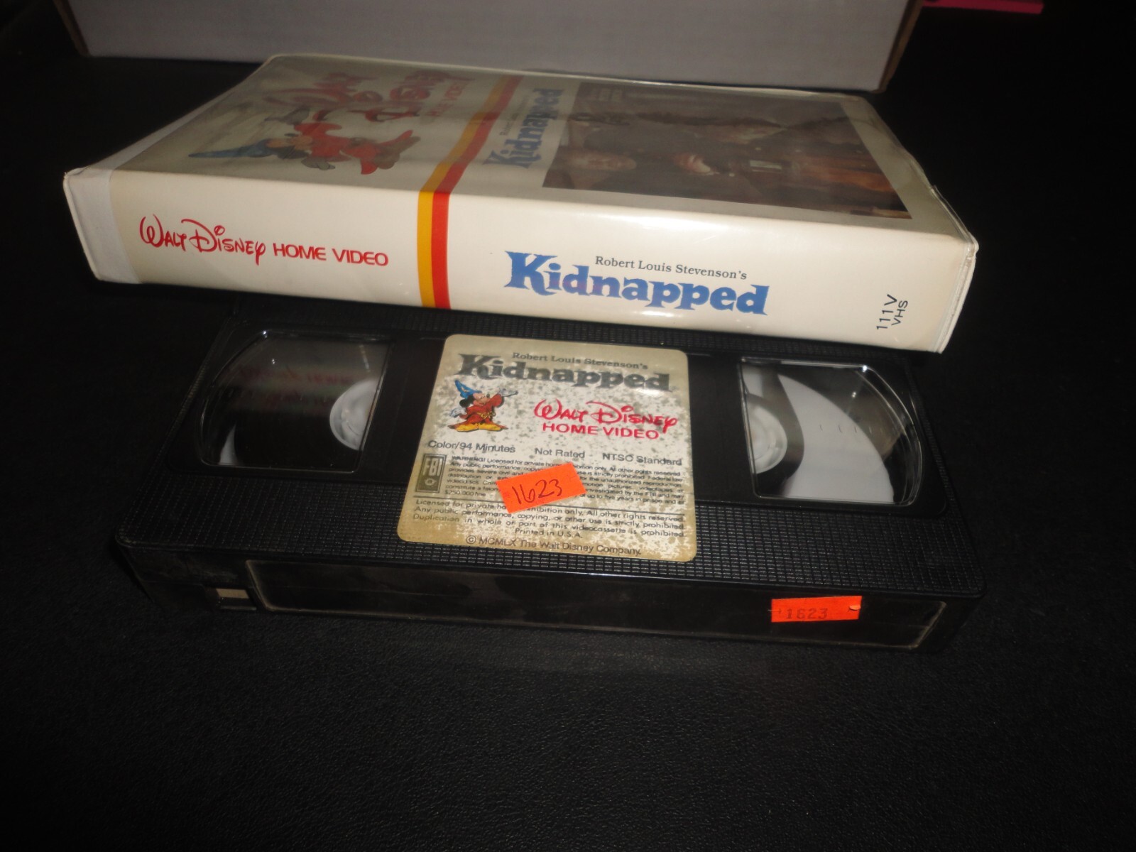Kidnapped (VHS, 1960) Action Disney White Clamshell Big Box Rare HTF OOP
