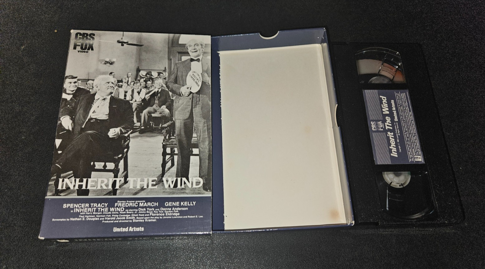 Inherit The Wind (VHS, 1983) Courtroom Drama Rare CBS FOX Slide Drawer Big Box
