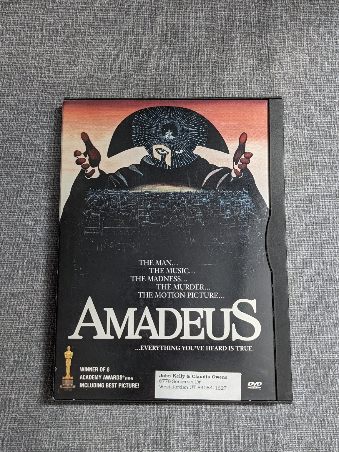 Amadeus DVD 1984 F. Murray Abraham Tom Hulce Milos Forman Best Picture