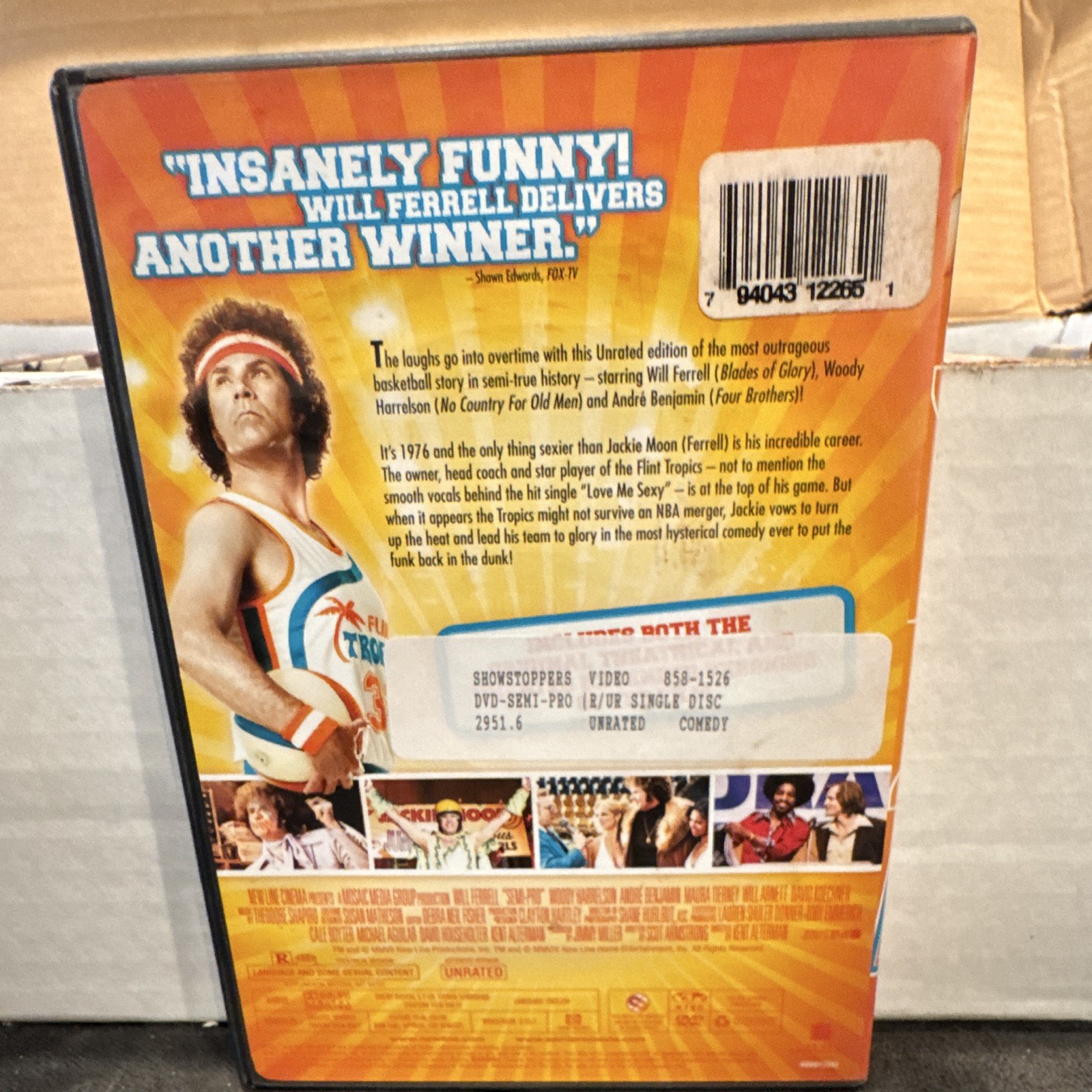 Semi-Pro DVD Unrated Edition R Comedy Will Ferrell Woody Harrelson