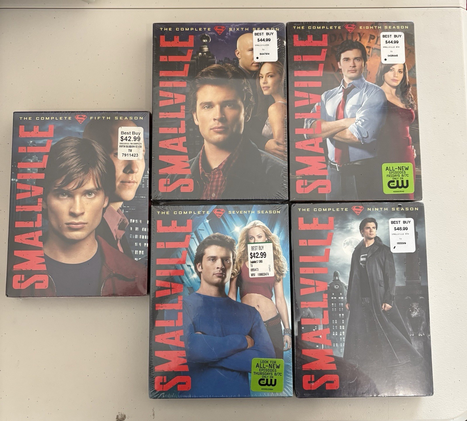 Smallville New Sealed Complete Seasons 5-9 DVDS Lot Of 5